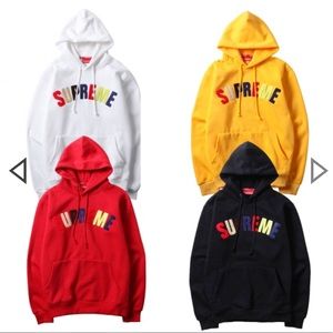 Supreme Multi color Print Hoodie